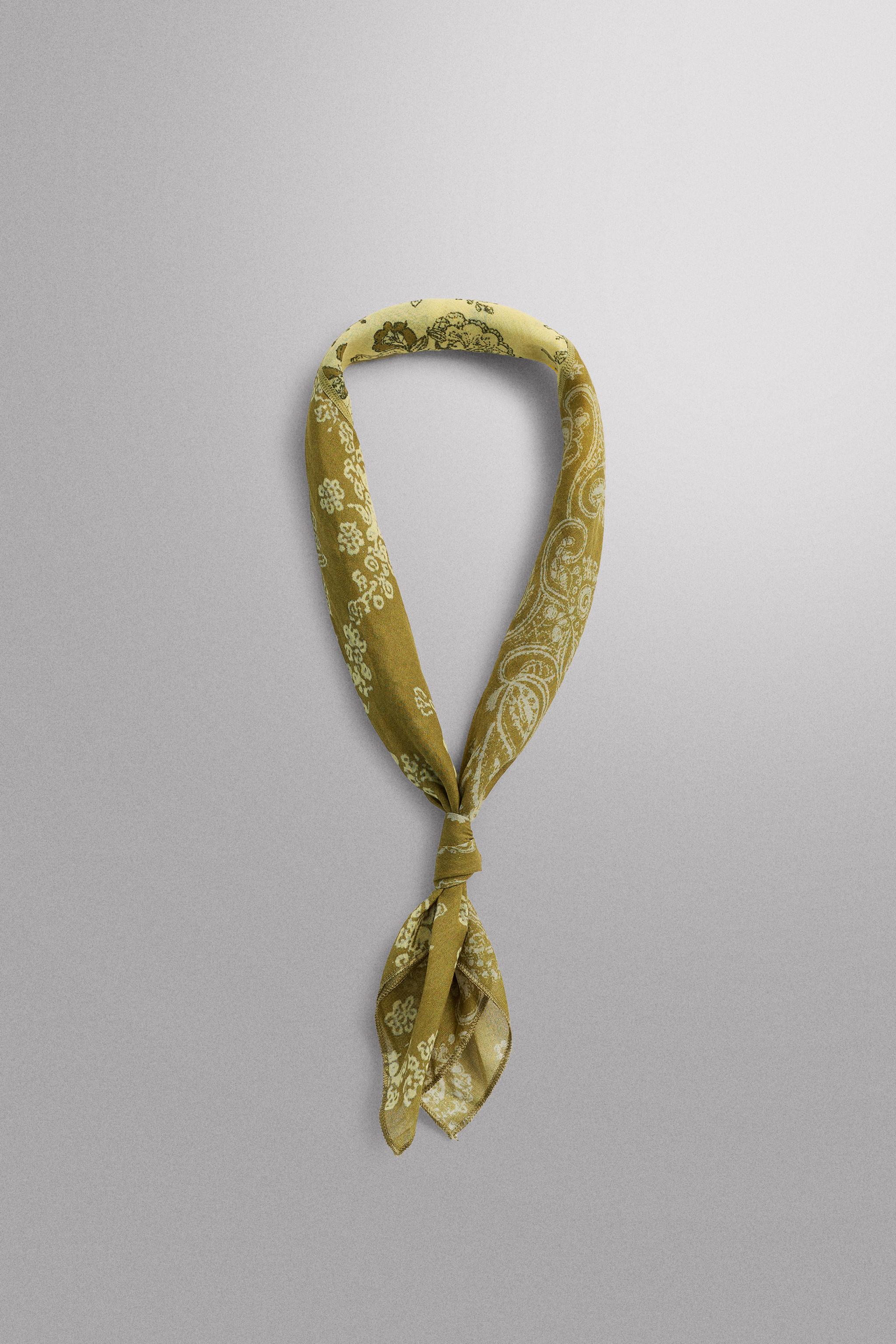 BANDANA PATCHWORK EN RAMIE ET COTON